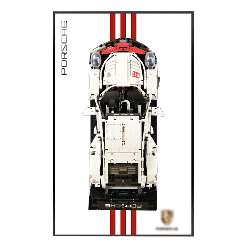 Porsche 911 RSR LEGO® Display Frame – Red Racing Heritage Edition (42096)