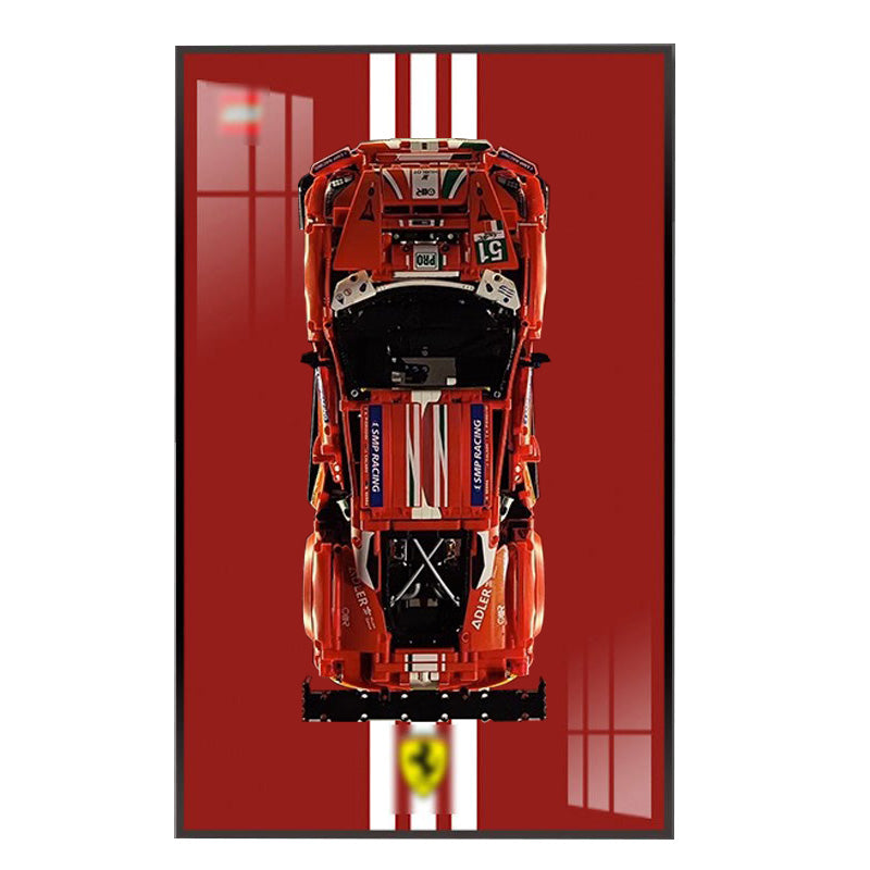 Ferrari 488 Display Frame – Triple Stripe Heritage Edition (42125)
