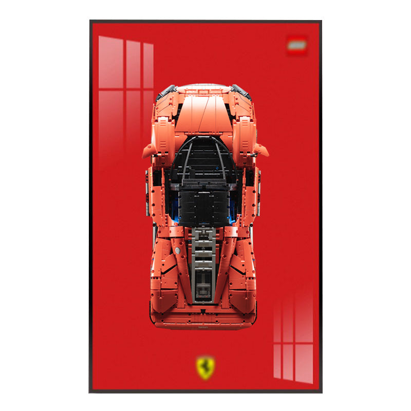 Ferrari Daytona SP3 LEGO® Display Frame – Rosso Corsa Pure Panel (42143)