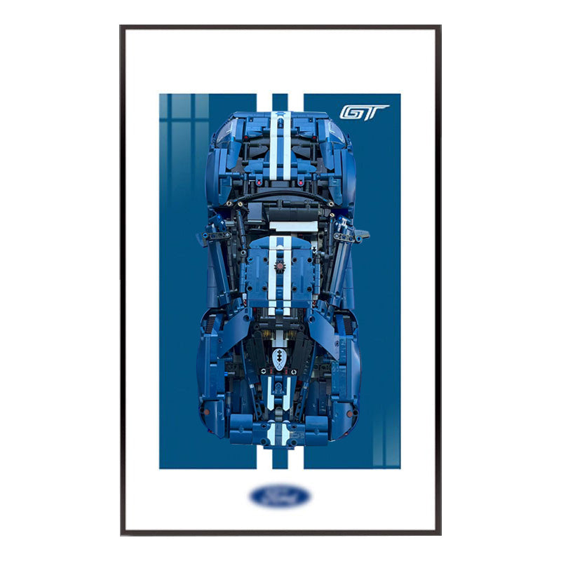 Ford GT LEGO® Display Frame – Heritage Stripe Legacy Edition (42154)