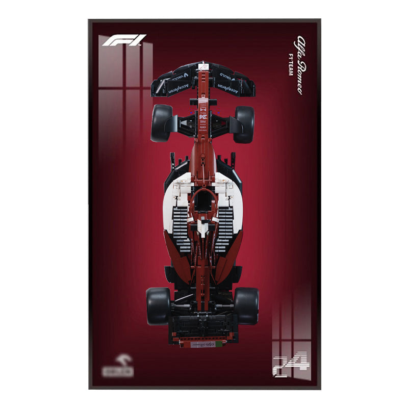 Alfa Romeo LEGO® Wall Display – Burgundy Gradient Mirror Edition (42141)
